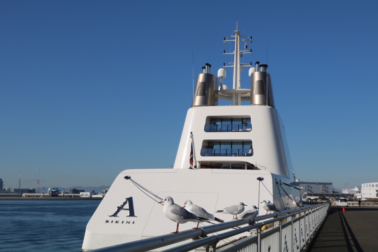 ロシアの大富豪の豪華クルーザーmotor Yacht Aが名古屋港に来港 名古屋港 愛知県 の旅行記 ブログ By 夢道乗光さん フォートラベル