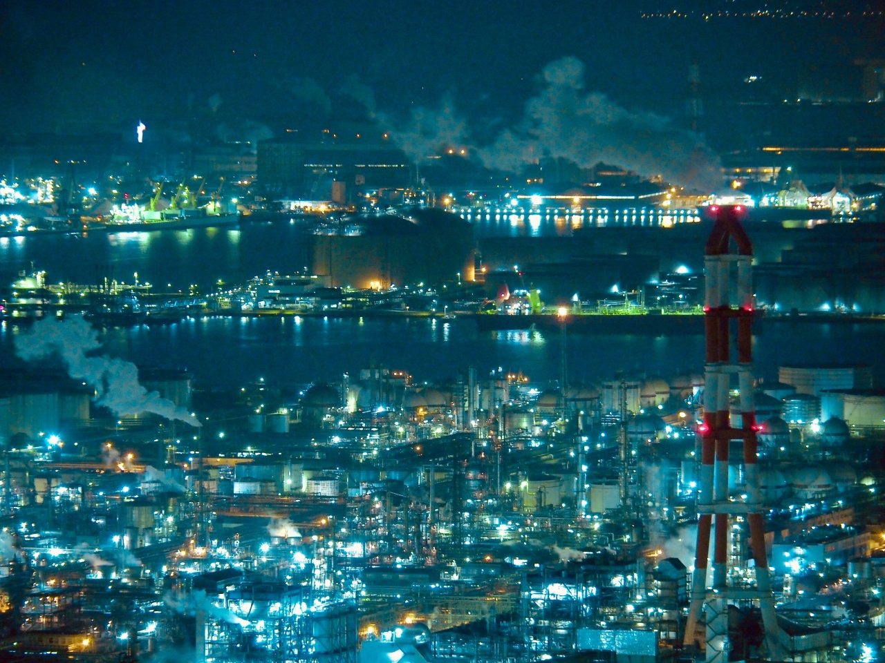 瀬戸大橋と水島工場夜景 鷲羽山 児島 瀬戸大橋周辺 岡山県 の旅行記 ブログ By みささん フォートラベル