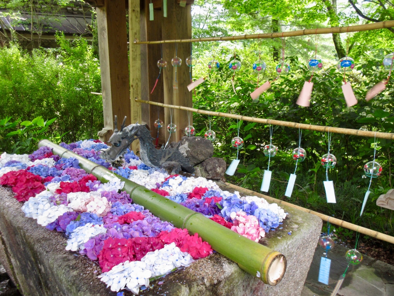 風の音 漂う 花手水 ﾟ 川場 群馬県 の旅行記 ブログ By Okushitwさん フォートラベル
