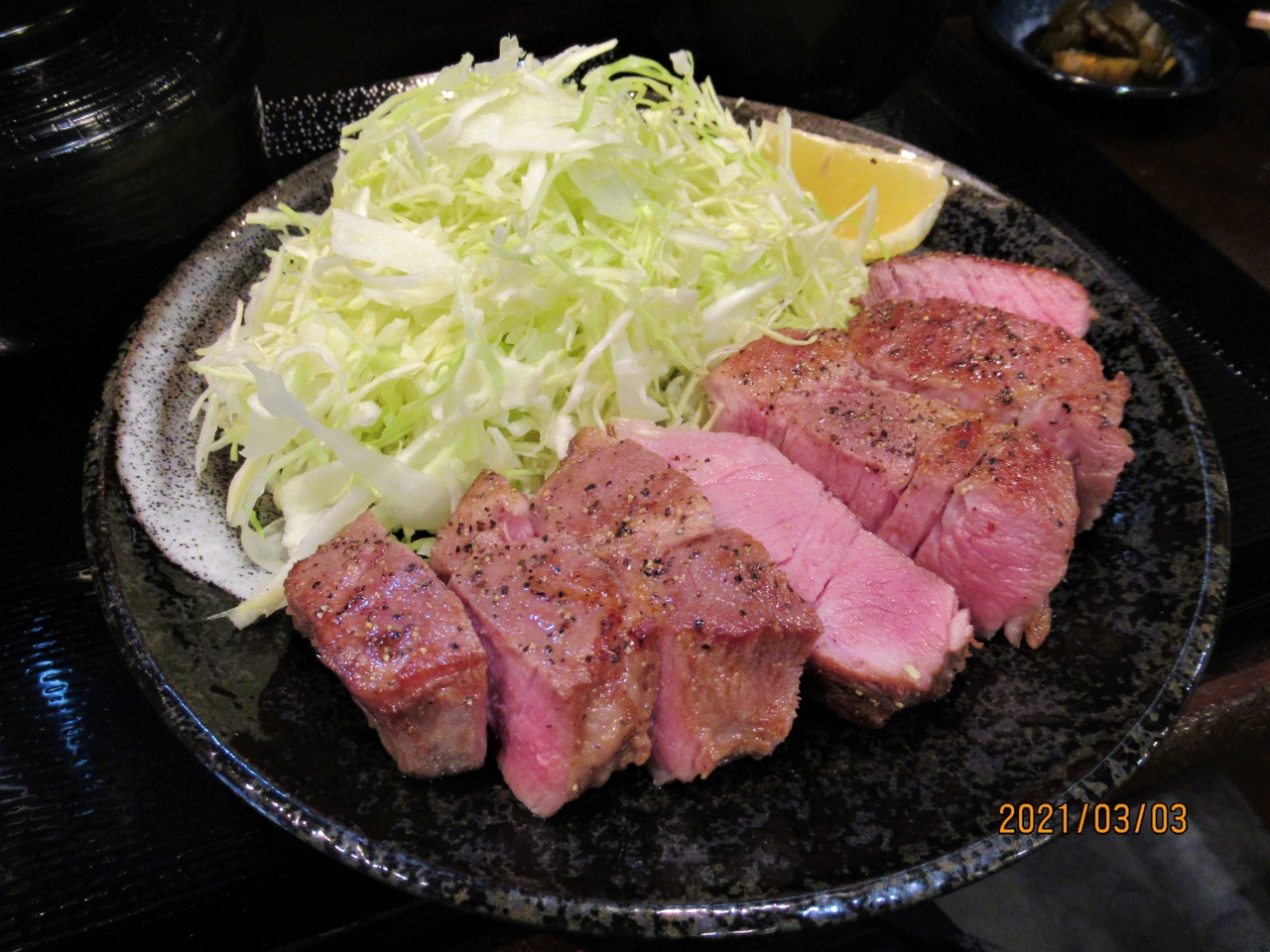 300ｇにすれば良かった キセキ食堂 上尾本店 の上キセキカツ定食 上キセキステーキ 大宮 埼玉県 の旅行記 ブログ By 実結樹さん フォートラベル