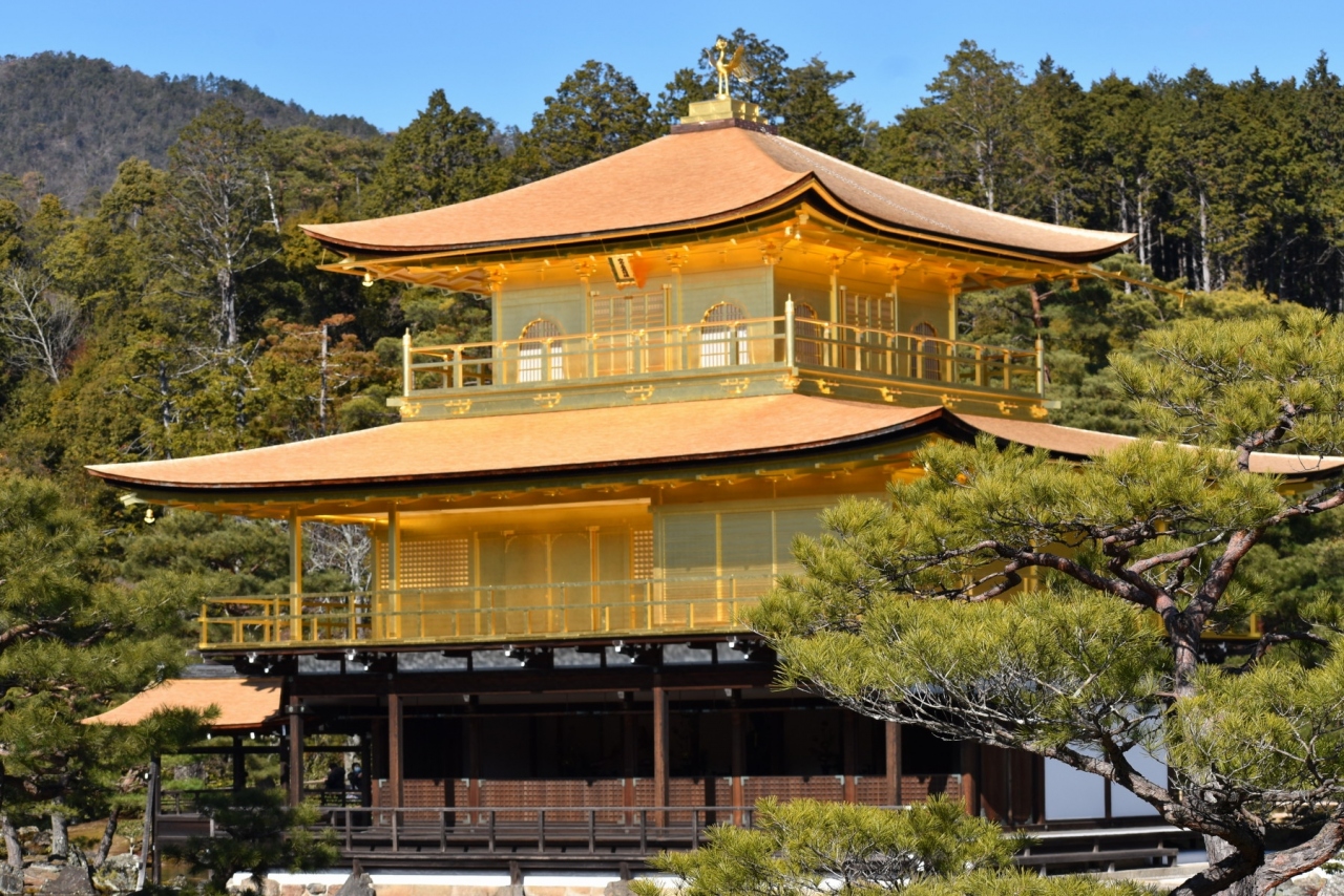 21年初京都 葺き替え工事が終わってピッカピカの金閣寺へ 今出川 北大路 北野 京都 の旅行記 ブログ By Rosaryさん フォートラベル