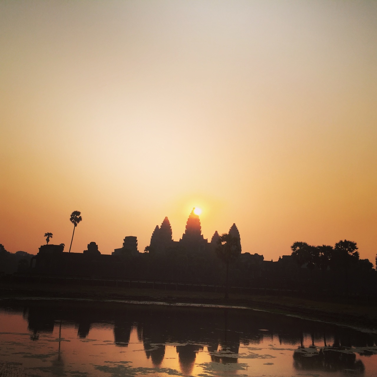 アンコールワットの静かな日の出 シェムリアップ カンボジア の旅行記 ブログ By 日本語ガイドトムさん フォートラベル