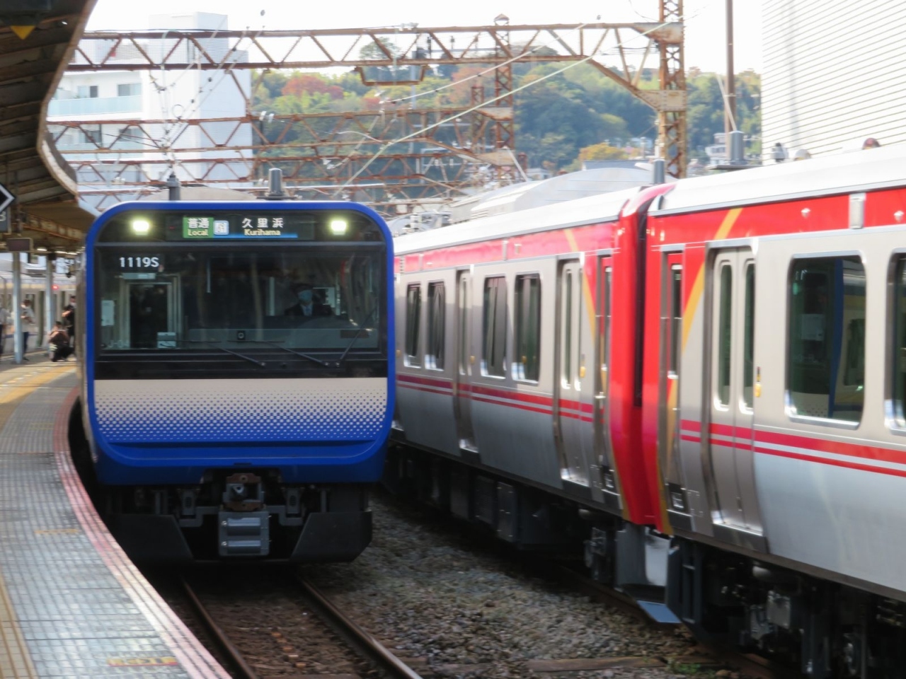 相鉄ｊｒ直通線乗り鉄旅 ４終 武蔵小杉から横須賀線グリーン車旅 逗子でしなの鉄道の新車に出会った 逗子 葉山 神奈川県 の旅行記 ブログ By Happinさん フォートラベル