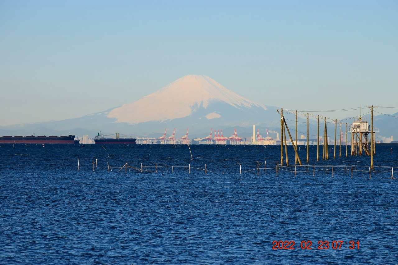 22 2月23日 富士山 の日に富士山と久津間海岸海中電柱見にドライブ 木更津 千葉県 の旅行記 ブログ By Jh2fxvさん フォートラベル