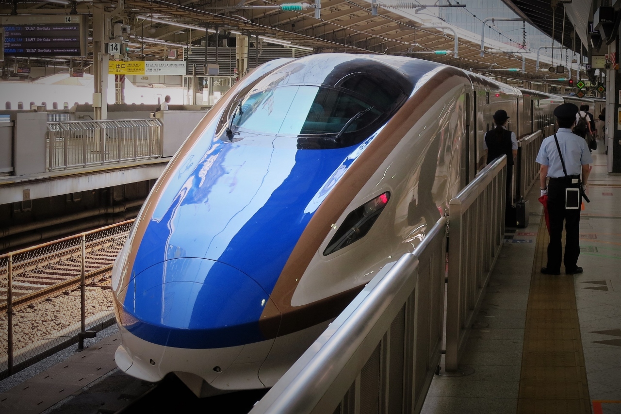 富山発東京行きの新幹線切符です。1月31日の新幹線です