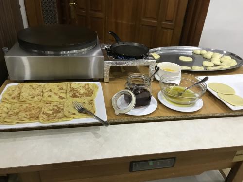 実演のチャパティもどきが美味しい！<br />この後、全ホテルでこれがあった
