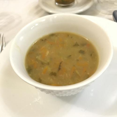 野菜スープ<br />細かくあれこれ<br />味濃いめだが美味しくて珍しく完食<br />