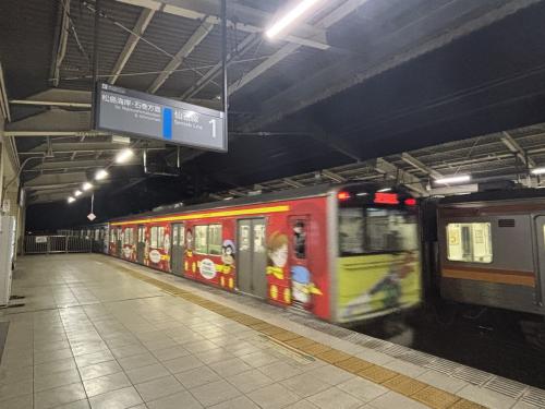 仙台駅まで移動して乗り換えた仙石線がマンガッタンライナーでした。