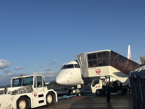 119 JAL2200 仙台→伊丹<br />サテライトからでした。<br />ここからだと階段登っての搭乗でした。