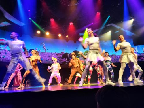 ７階カルーセルラウンジにて「SWEET」というショーはアクロバティックなダンスやサーカスに近いショーでした。<br />が…昼間歩きすぎたか？ダンスレッスンに参加しすぎたか<br />眠くて眠くて