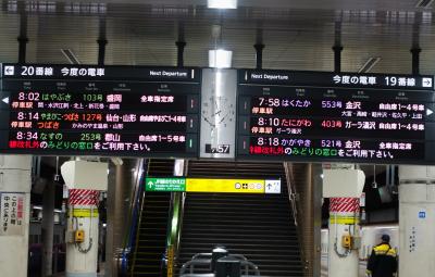 上野駅新幹線ホーム<br />はやぶさ、やまびこ、つばさ、なすの、はくたか、たにがわ、かがやき<br />どれが何処行く？色々有り過ぎ(^_^;)
