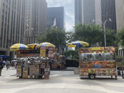 ニューヨーク<br /><br />空港よりエアトレイン、ジャマイカステーションにて地下鉄に乗り換え、やってきました。<br />ただしホテルのチェックインはPM3:00、未だお部屋に入れない為、荷物を預けて早速街歩きをスタートします。