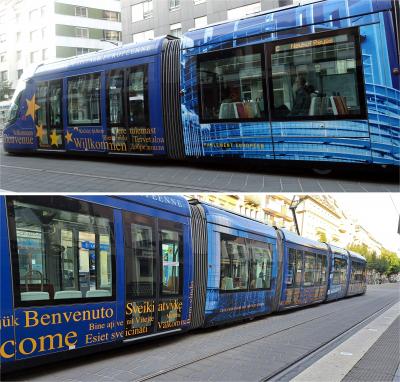 宇都宮市で昨年運行を開始した次世代型路面電車LRTは元々はストラスブールが発祥なのです。1994年から走っています。<br /><br />今日は「アルザプラス」というチケットを持っているので、駅まで路面電車で向かいます。<br />