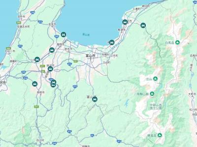 訪問履歴<br />緑色は訪問済<br />茶色は未訪問<br /><br />・2023年7月：富山県道の駅カードを参画駅11駅で発売開始<br />　※この時点で道の駅スタンプラリーとして県内1駅訪問済み<br />　　（但し道の駅カード企画不参加駅）<br />・2024年07月25日：第6回北陸道の駅スタンプラリーの際に訪問<br />　県内1駅訪問（初進出）<br />　※富山県の道の駅カード収集としては1回目<br />　1駅目　№01　細入
