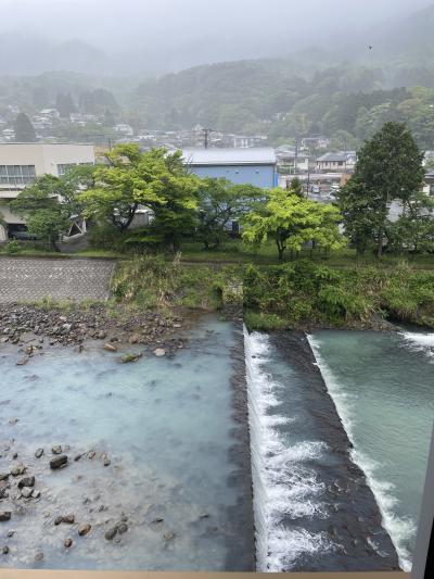 雨なので、部屋でのんびり<br /><br />露天付きだけど、お向かいに結構近いセブンイレブン<br />うーん。。。