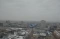雪景色のワルシャワ市街