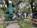 雨期のメキシコ旅行2日目午後からは、メキシコ大学都市・フリーダ・カーロ美術館、ソカロ広場で国旗貢納を見る