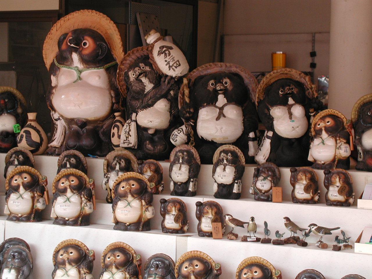 茂林寺 狸商品是受歡迎的旅遊紀念品！