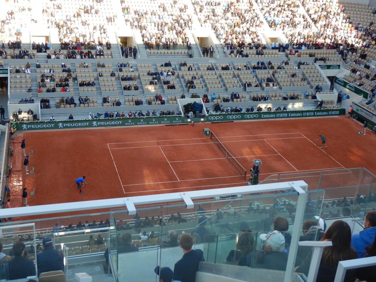 ローランギャロスでテニスのフレンチオープンを観戦 ブローニュ ビヤンクール フランス の旅行記 ブログ By Ko Nomoriさん フォートラベル