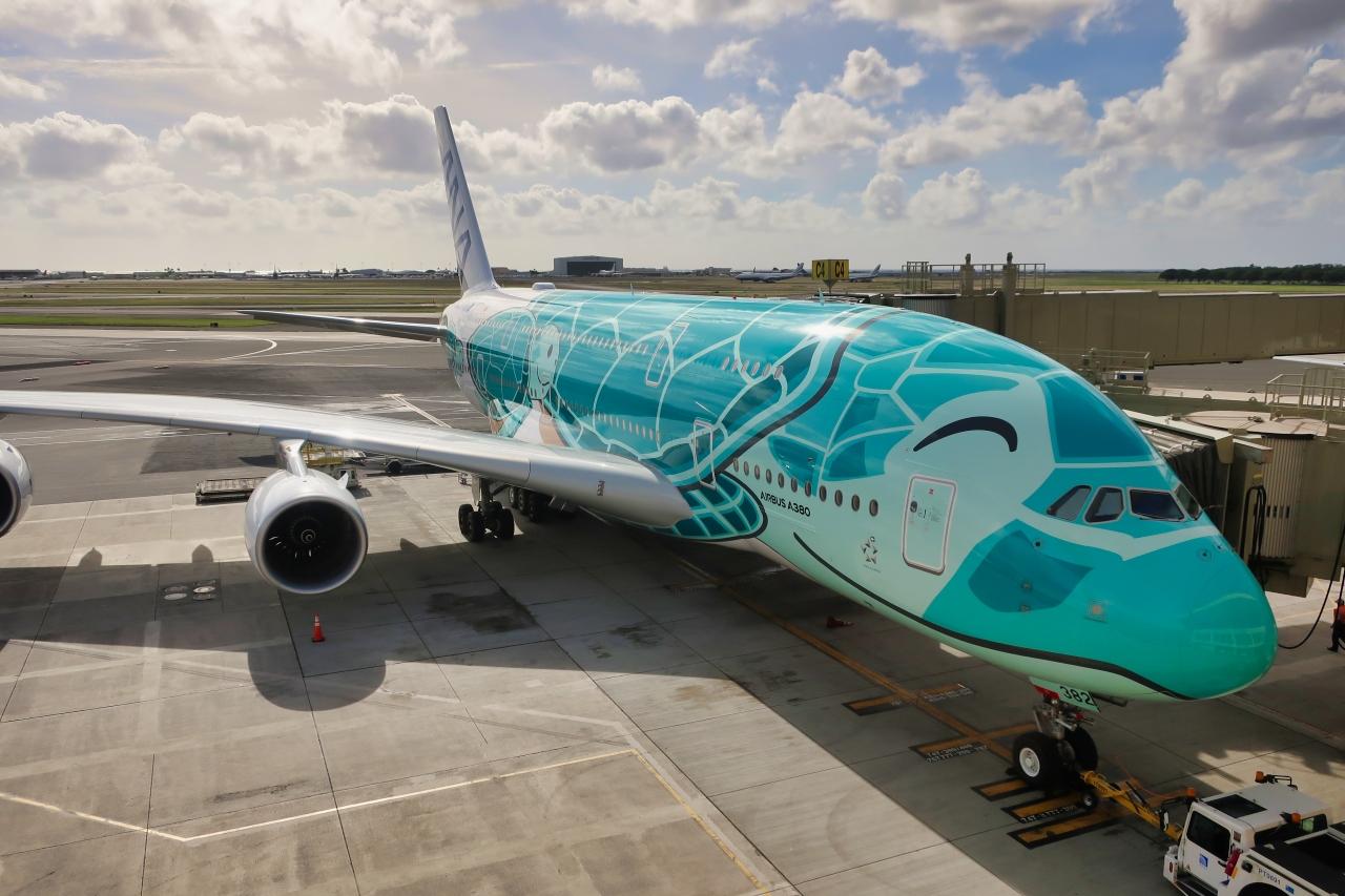 19海外 土日でハワイに行ってみた 04 復路編 A380フライングホヌ 2号機 カイ Kai ホノルル ハワイ の旅行記 ブログ By 森 武史 さん フォートラベル