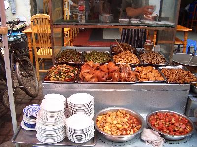 成都の食材市場