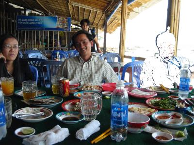 海岸沿いのシーフード