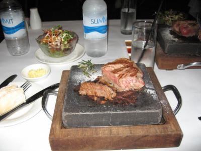 ◆オージービーフ　石焼ステーキ最高♪