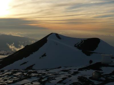 標高4000mオーバーからのサンセット