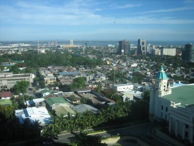 マクタン島が見えます。