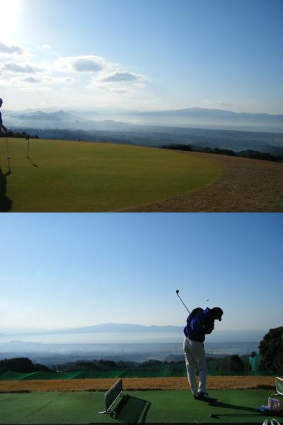 【海に向かって!!】駿河湾の絶景を眺めながらGolf～♪（2008年12月）
