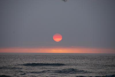 メインダイニングでのサンセットが最高！