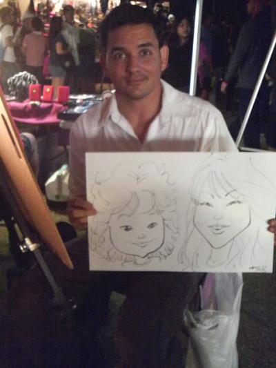 チャモロナイトで、似顔絵を描いてもらえます。