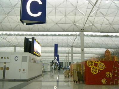 香港国際空港でトランジット