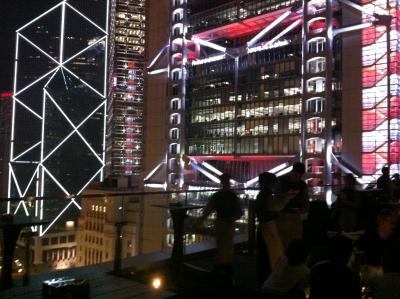 中環の夜景レストラン　sevva