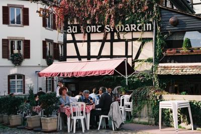 ストラスブルグのプティット･フランスのレストランAu Pont St-Martin