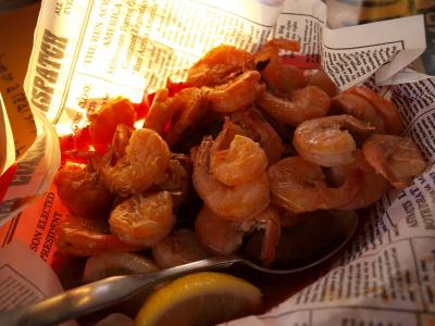 ビールとエビ最高！