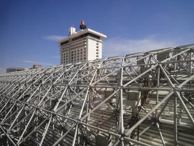 アーケードを上から見られるのは宿泊者の特権！？