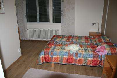 ベッドルームは完全には分かれていない。