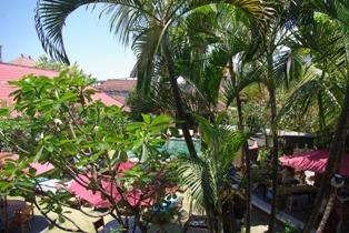 部屋の前は程度木が生えていたので外から丸見えではないです。