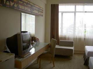 部屋は広い方です。ソファーもあるし。