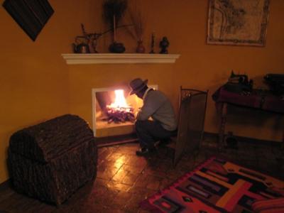 暖炉の部屋