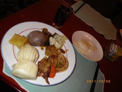 僕が選んだ朝食。洋食、和食もありました。