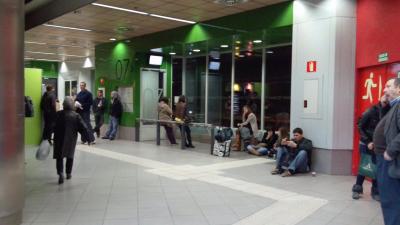 マドリッドからトレドまでのバス移動。