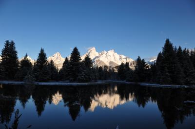 イエローストーン国立公園に隣接するティートン国立公園。