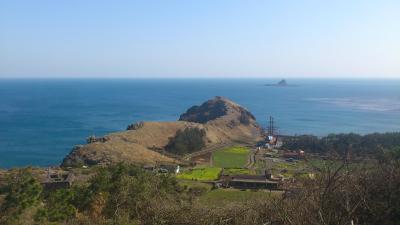 途中から見る竜頭海岸は絶景！
