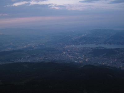 ルツェルンの夕景
