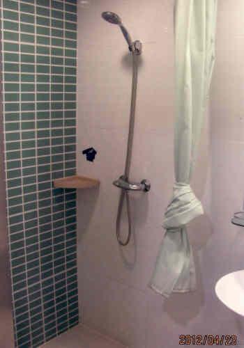 バスタブでなくシャワーです。