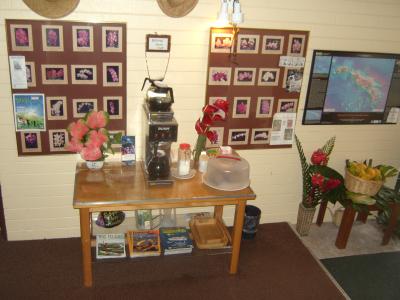 １階の朝食用コーヒー