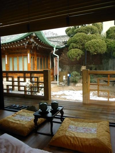 部屋から中庭をみた景色です。