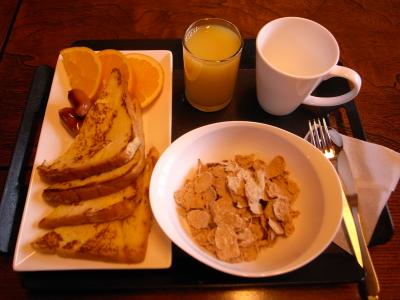 朝食。洋風です。